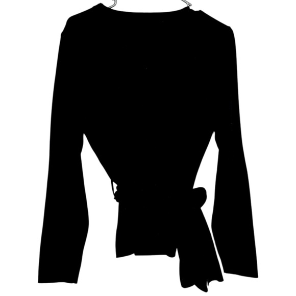 Pink Martini Black Tie Waist Sweater L - Picture 5 of 5